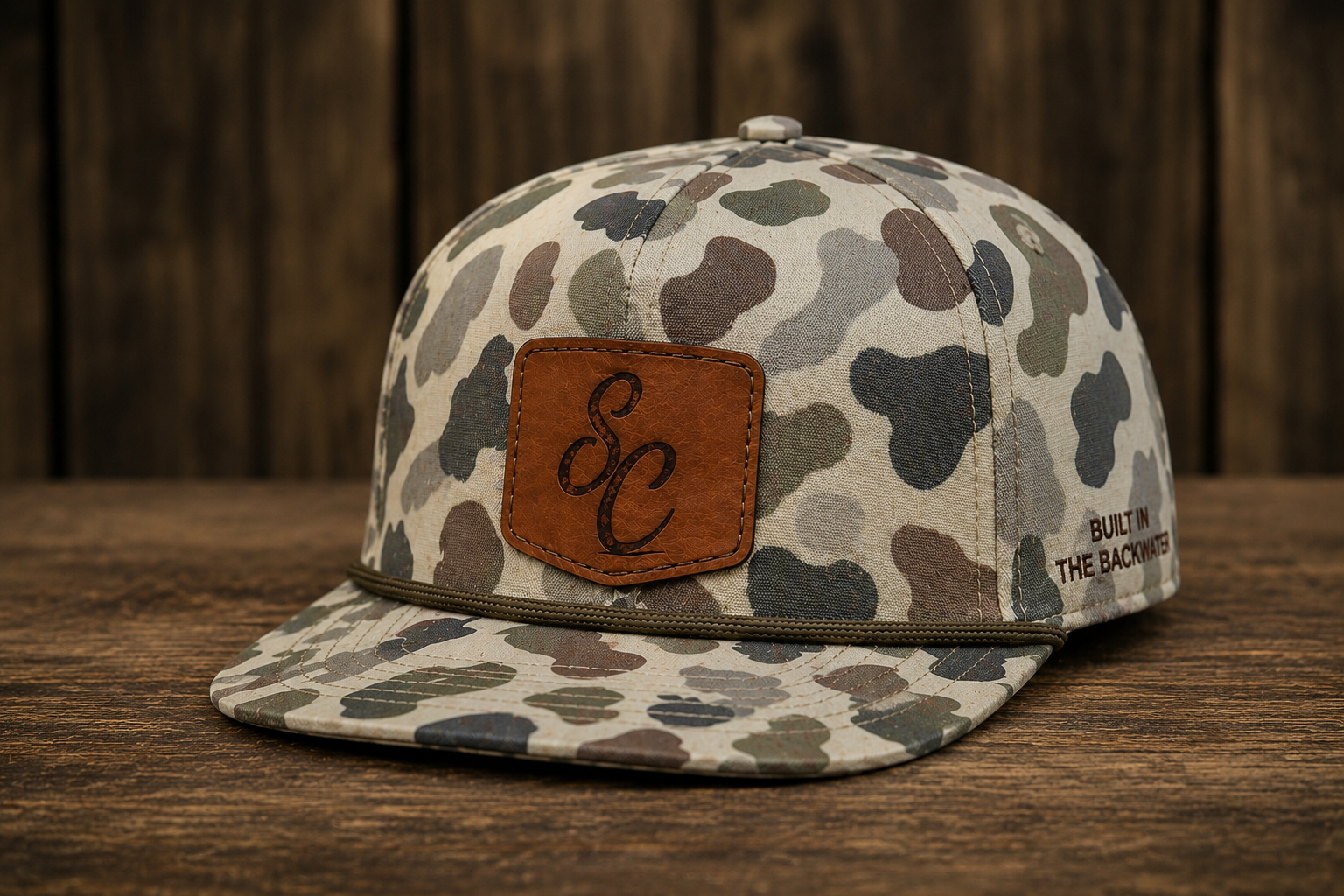 * PRE-ORDER * Swamp Crew Co. “Backwater” Camo Rope Hat