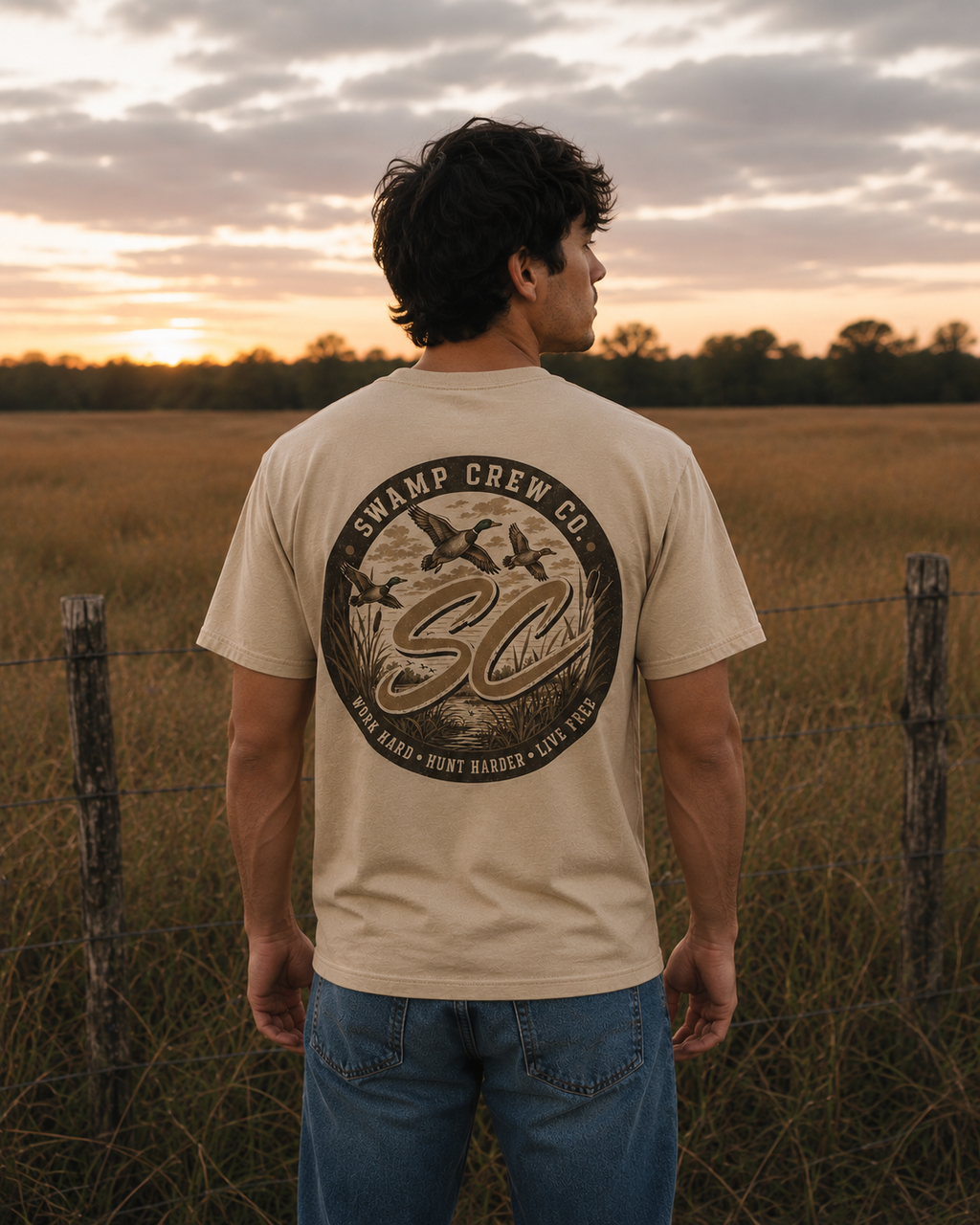 * PRE-ORDER * Swamp Crew Co. “Live Free” T-Shirt